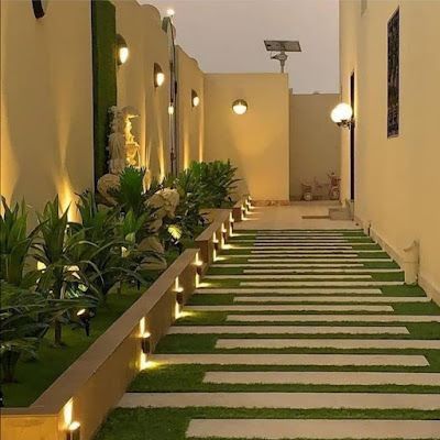 إضاءة الحدائق والممرات